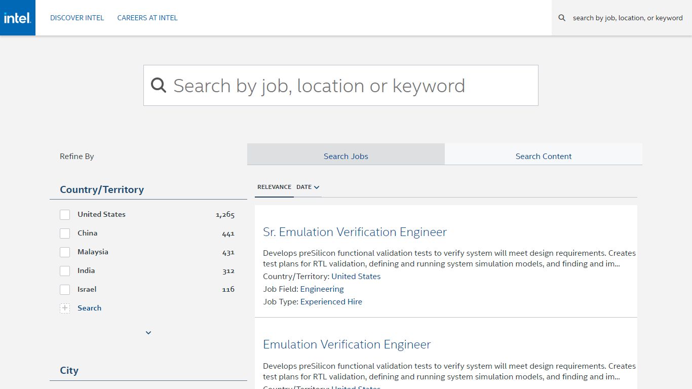 Explore Job Opportunities - jobs.intel.com - Intel
